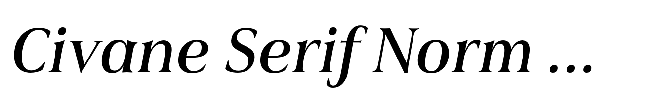 Civane Serif Norm Medium Italic